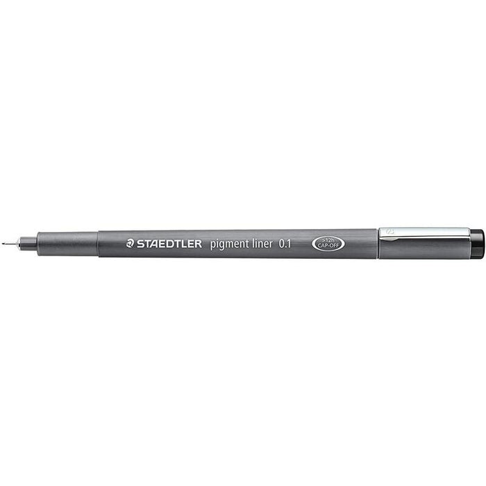 Pack De 10 Unidades Staedtler Pigment Liner 308 Rotulador Calibrado - Trazo 0.1mm - Secado Rapido - Color Negro