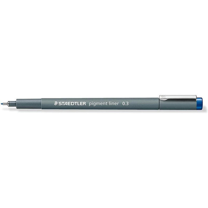 Pack De 10 Unidades Staedtler Pigment Liner 308 Rotulador Calibrado - Trazo 0.3mm - Secado Rapido - Color Azul