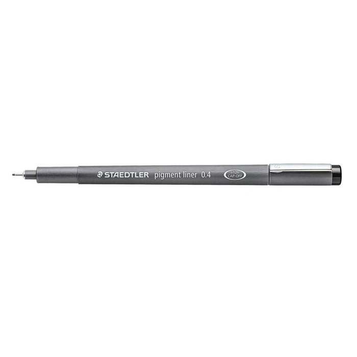 Pack De 10 Unidades Staedtler Pigment Liner 308 Rotulador Calibrado - Trazo 0.4mm - Secado Rapido - Color Negro