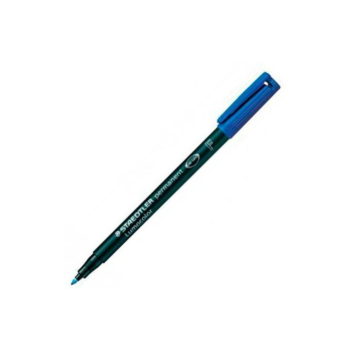 Pack De 10 Unidades Staedtler Rotulador Permanente Lumocolor 318-3 F Azul