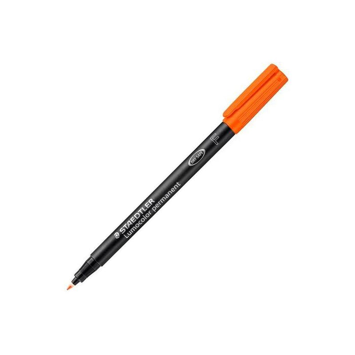 Pack De 10 Unidades Staedtler Rotulador Permanente Lumocolor 318 F Naranja