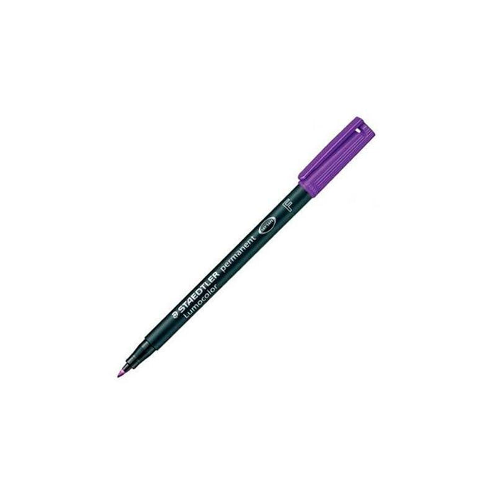 Pack De 10 Unidades Staedtler Rotulador Permanente Lumocolor 318 F Violeta