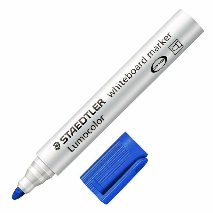 Pack De 10 Unidades Staedtler Rotulador Pizarra-Blanca Lumocolor Punta Redonda Azul 351-3