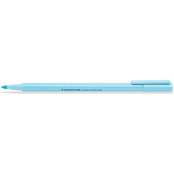 Pack De 10 Unidades Staedtler Triplus Textsurfer 362 Rotulador Fluorescente - Punta Biselada 1 - 5mm Aprox - Tinta Base De Agua - Color Azul Cielo