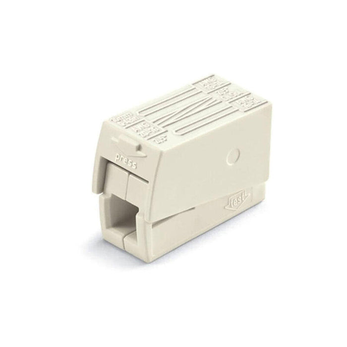 Pack De 100 Unidades - Conector Rápido En Linea Presilla 3 Conductores, 2 Rígidos + 1 Rígido, Semirígido O Flexible; Ø Máximo 2,5 Mm², Blanco