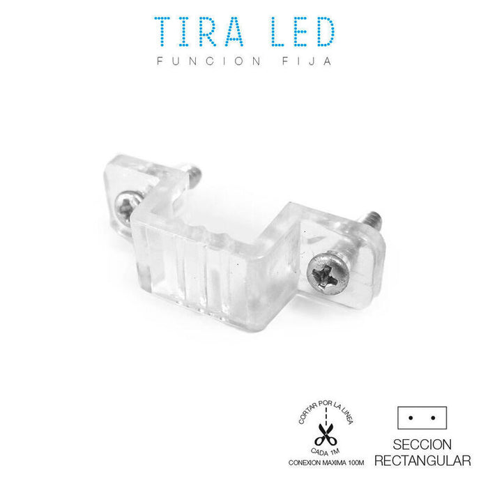 Pack De 100 Unidades - Soporte Sujecion Para Tira De Led Edm