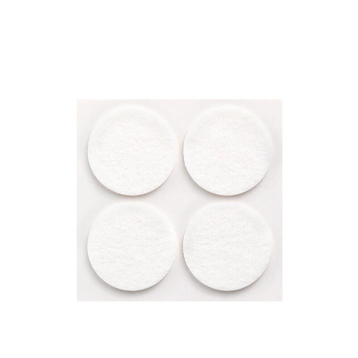 Pack De 11 Unidades - Pack 4 Fieltros Blancos Sinteticos Adhesivos Ø38mm Plasfix Inofix