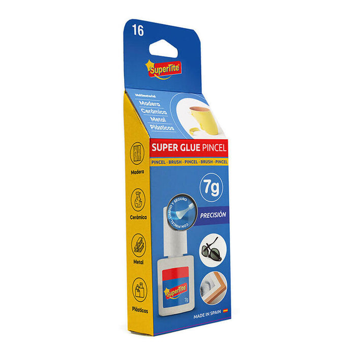 Pack De 12 Unidades - Adh Instantanteo,Blister 7g Pincel 2416 Supertite