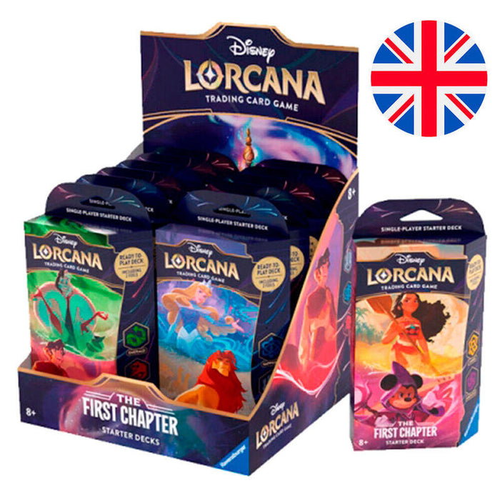 Pack De 12 Unidades - Baraja Juego Cartas The First Chapter Disney Lorcana Ingles Surtido