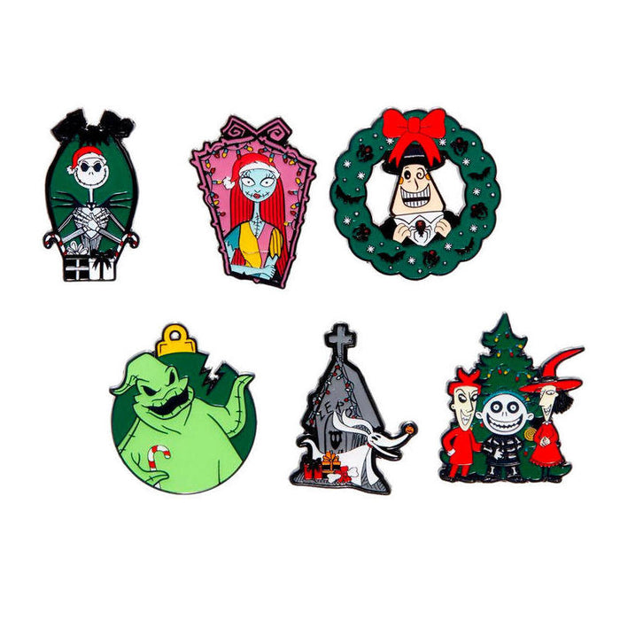 Pack De 12 Unidades - Blind Box Enamel Pin Disney Holiday Pesadilla Antes De Navidad Loungefly Surtido
