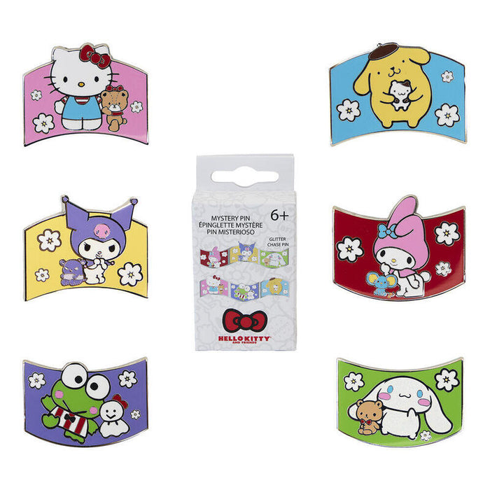 Pack De 12 Unidades - Blind Box Mystery Enamel Pin Hello Kitty And Friends Loungefly Surtido