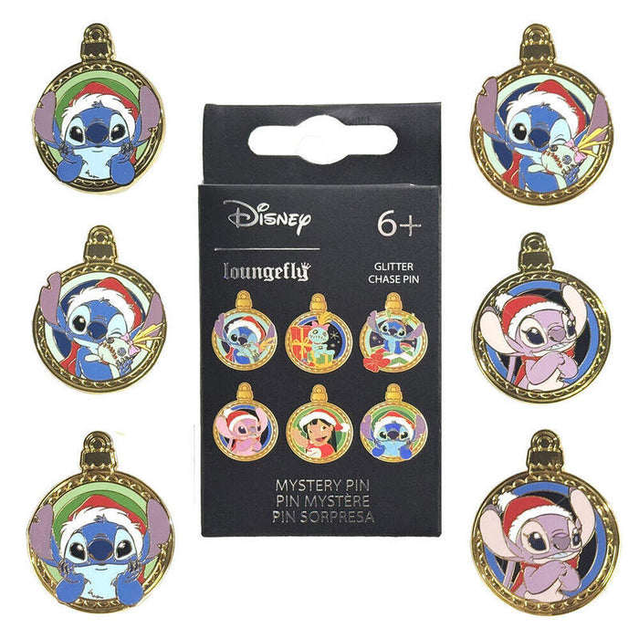 Pack De 12 Unidades - Blind Box Mystery Enamel Pin Holiday Stitch Disney Loungefly Surtido