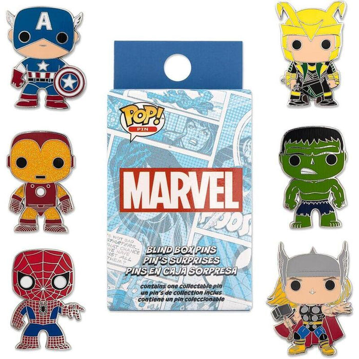 Pack De 12 Unidades - Blind Box Mystery Enamel Pin Marvel Loungefly Surtido