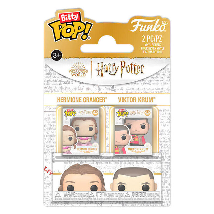 Pack De 12 Unidades - Blister 2 Bitty Pop! Harry Potter Hermione & Krum