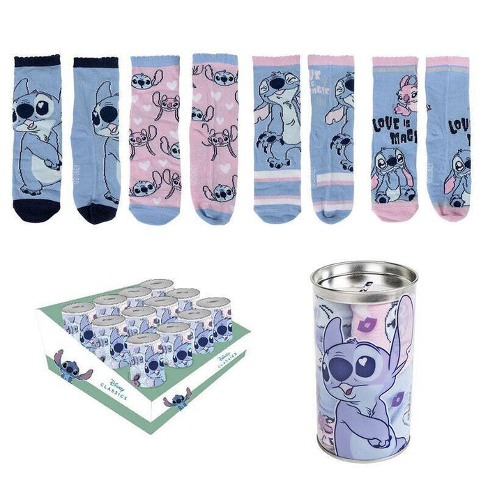 Pack De 12 Unidades - Blister 4 Calcetines Stitch Disney Surtido
