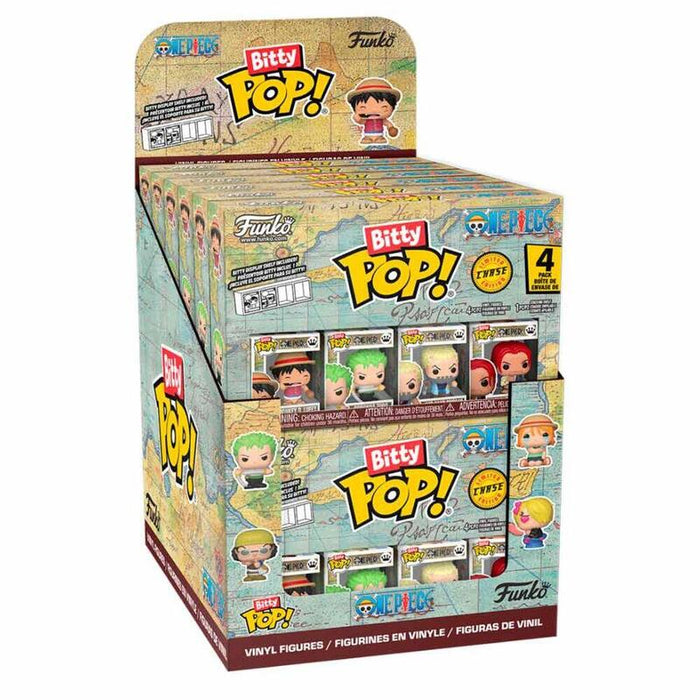 Pack De 12 Unidades - Blister 4 Figuras Bitty Pop One Piece Surtido