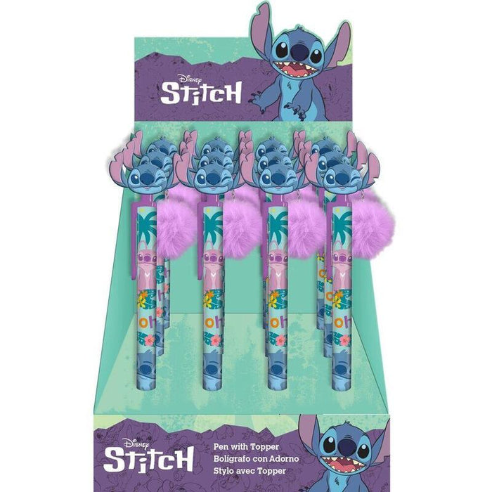 Pack De 12 Unidades - Boligrafo Topper Stitch Disney