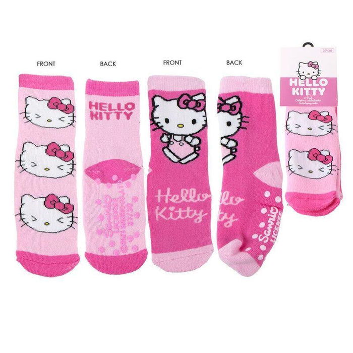 Pack De 12 Unidades - Calcetines Antideslizantes Hello Kitty Surtido