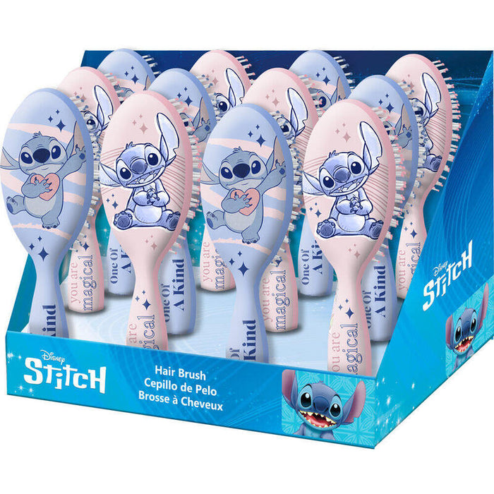 Pack De 12 Unidades - Cepillo Pelo Stitch Disney Surtido