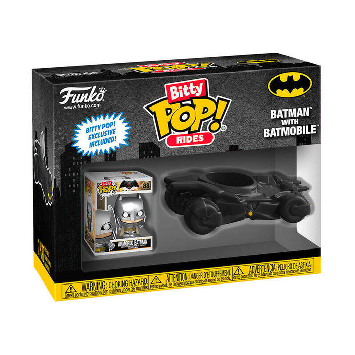 Pack De 12 Unidades - Figura Bitty Pop Ride Dc Batman - Batman With Batmobile