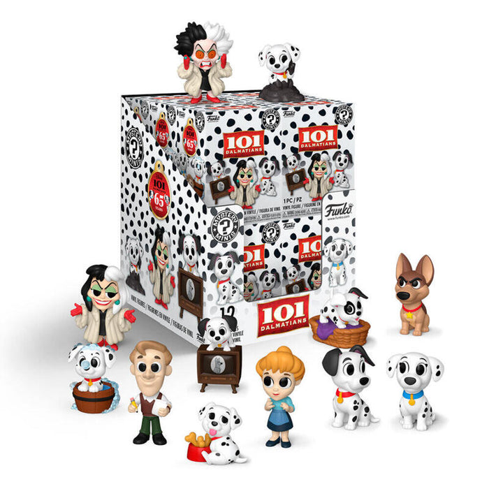 Pack De 12 Unidades - Figura Mystery Mini 101 Dalmatas Disney Surtido