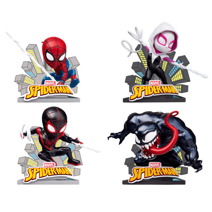 Pack De 12 Unidades - Figura Sorpresa Hero Box Spiderman Marvel Surtido