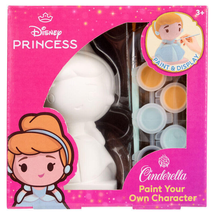 Pack De 12 Unidades - Figura Yeso Para Pintar La Cenicienta Disney