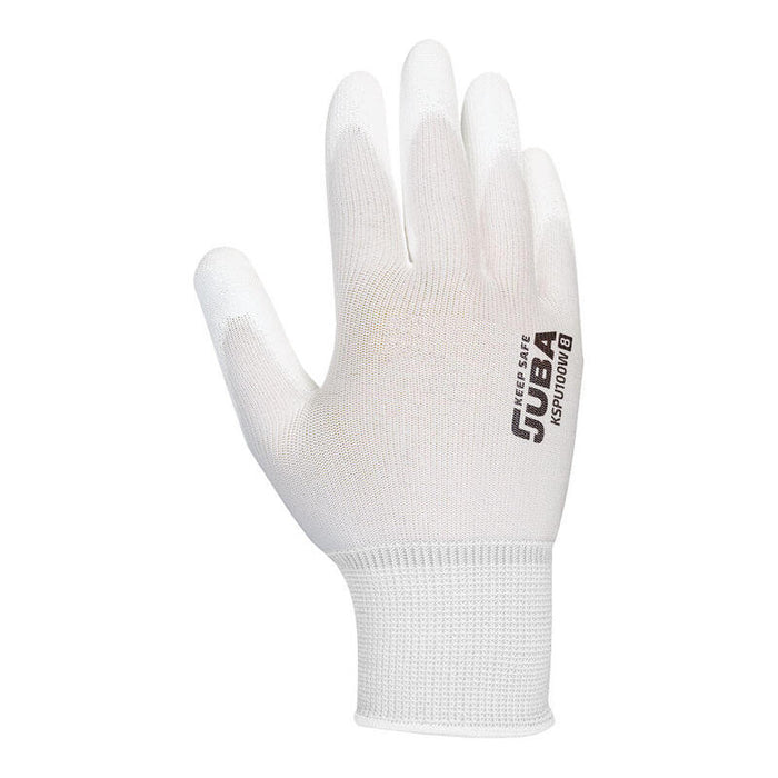 Pack De 12 Unidades - Guante Keep Safe Pe C/Palma Pu,Blanco T8. Juba