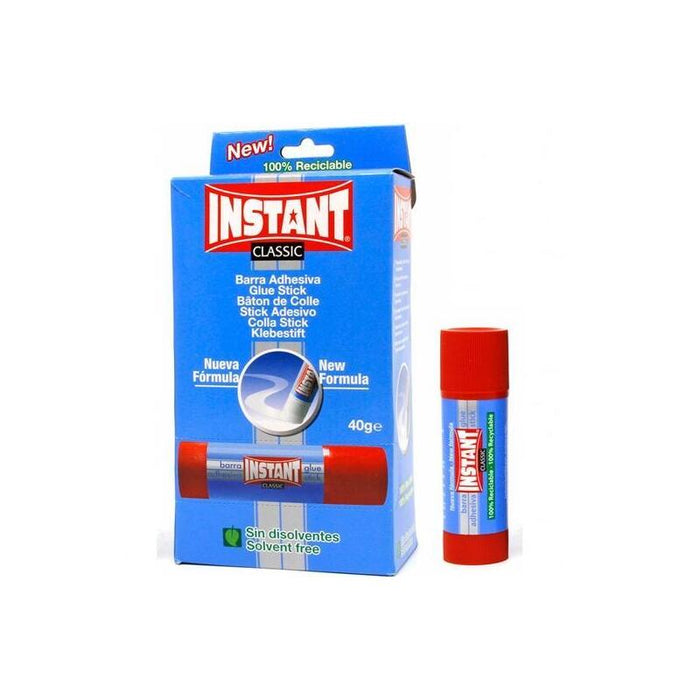 Pack De 12 Unidades Instant Pegamento En Barra 40gr Classic