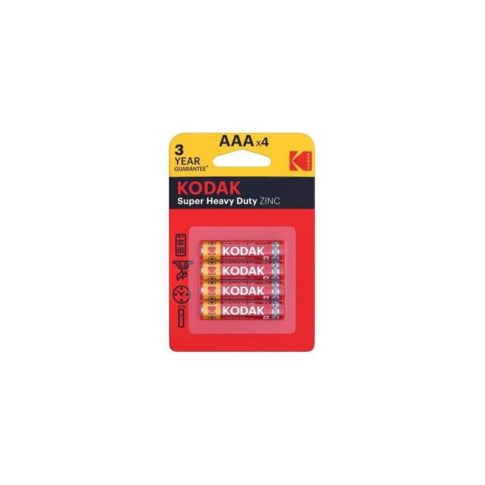 Pack De 12 Unidades Kodak Extra Heavy-Duty Pila Salina Aaa R03 Blister*4 12 Uds