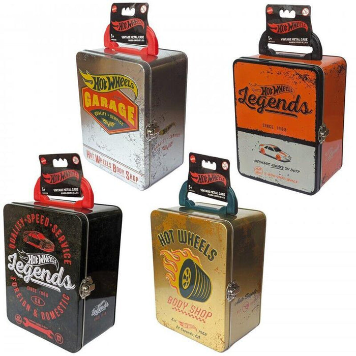 Pack De 12 Unidades - Maletin Metalico Vintage Hot Wheels Surtido