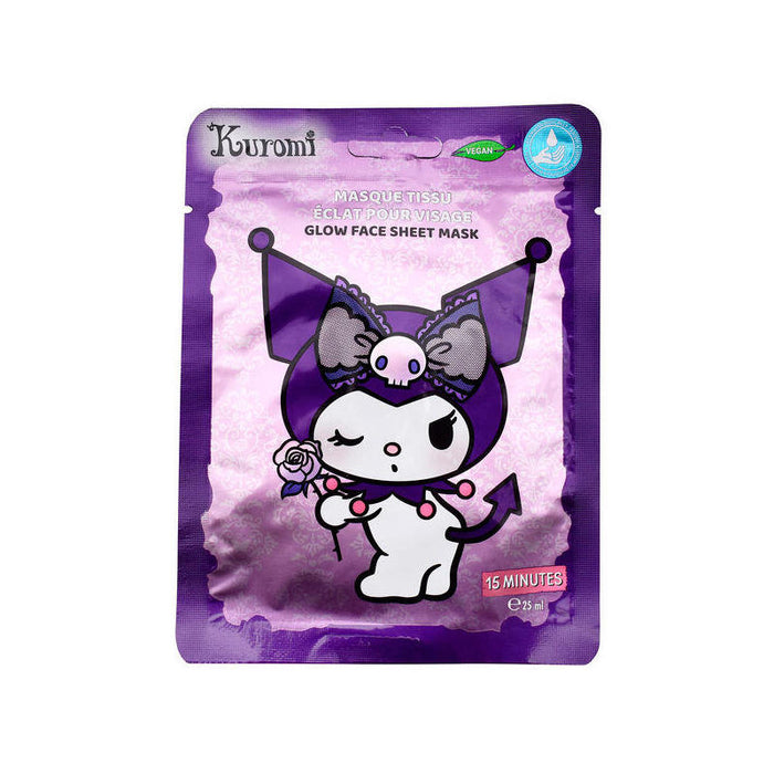 Pack De 12 Unidades - Mascarilla Facial Glow Kuromi Hello Kitty