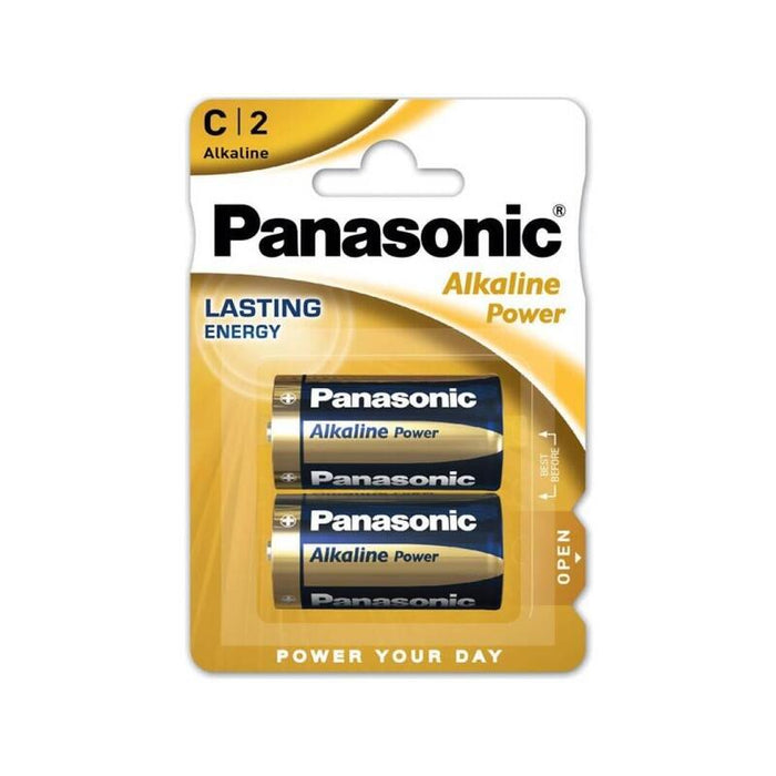 Pack De 12 Unidades Panasonic Bronze Pila Alkalina C Lr14 Blister*2 12 Uds