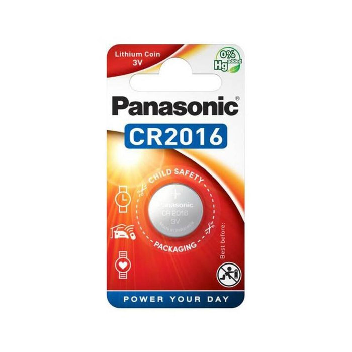 Pack De 12 Unidades Panasonic Pila Boton Litio Cr2016 3v Blister*1 12 Uds