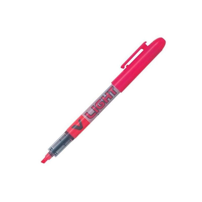 Pack De 12 Unidades Pilot Marcador Fluorescente V Light Rosa Fluor
