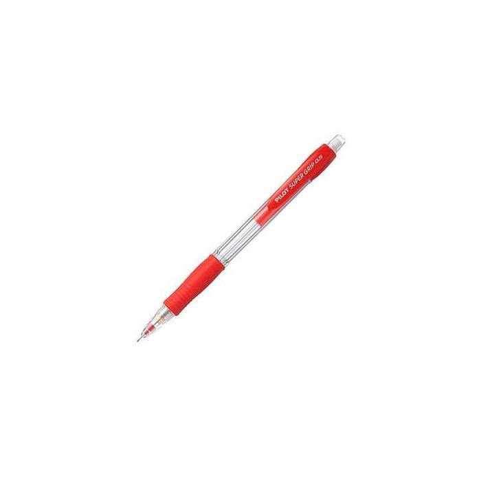 Pack De 12 Unidades Pilot Portaminas H-185 Supergrip 0,5mm Con Goma Rojo
