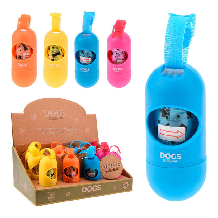 Pack De 12 Unidades - Portabolsas + 20 Bolsas Higiénicas, Colores Surtidos