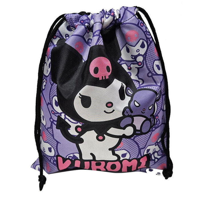 Pack De 12 Unidades - Saco Merienda Kuromi Hello Kitty 25cm