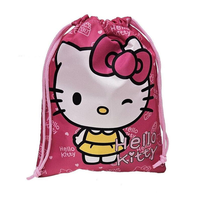 Pack De 12 Unidades  Saco Merienda My Style Hello Kitty 25cm