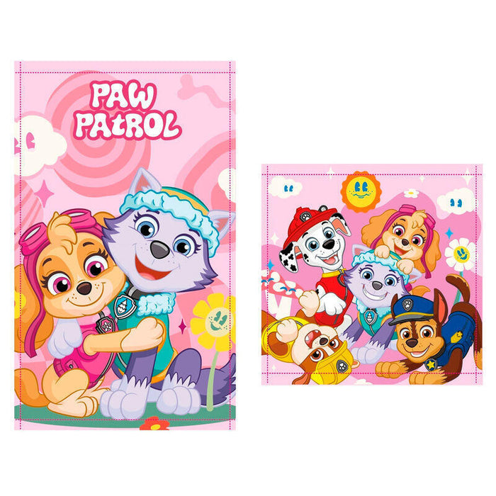 Pack De 12 Unidades - Set 2 Toallas Baño Patrulla Canina Paw Patrol Algodon