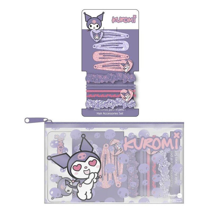 Pack De 12 Unidades - Set Accesorios Pelo Kuromi Hello Kitty