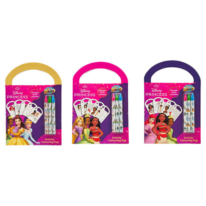 Pack De 12 Unidades - Set Actividades Y Colorear Princesas Disney Surtido