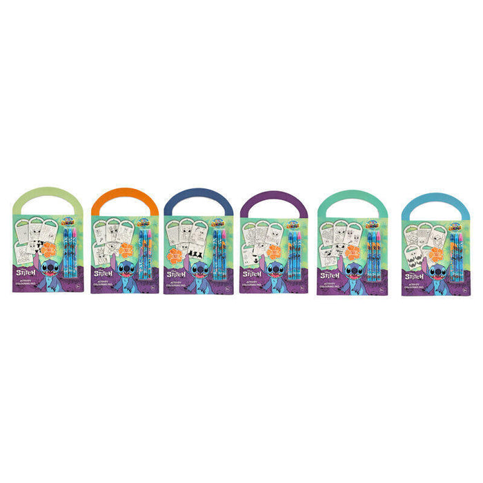 Pack De 12 Unidades - Set Actividades Y Colorear Stitch Disney Surtido