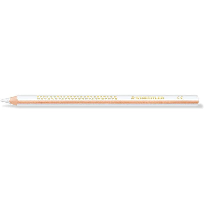Pack De 12 Unidades Staedtler Jumbo Noris 128 Lapiz Triangular De Color - Mina De 4mm - Resistencia A La Rotura - Diseño Ergonomico - Color Blanco
