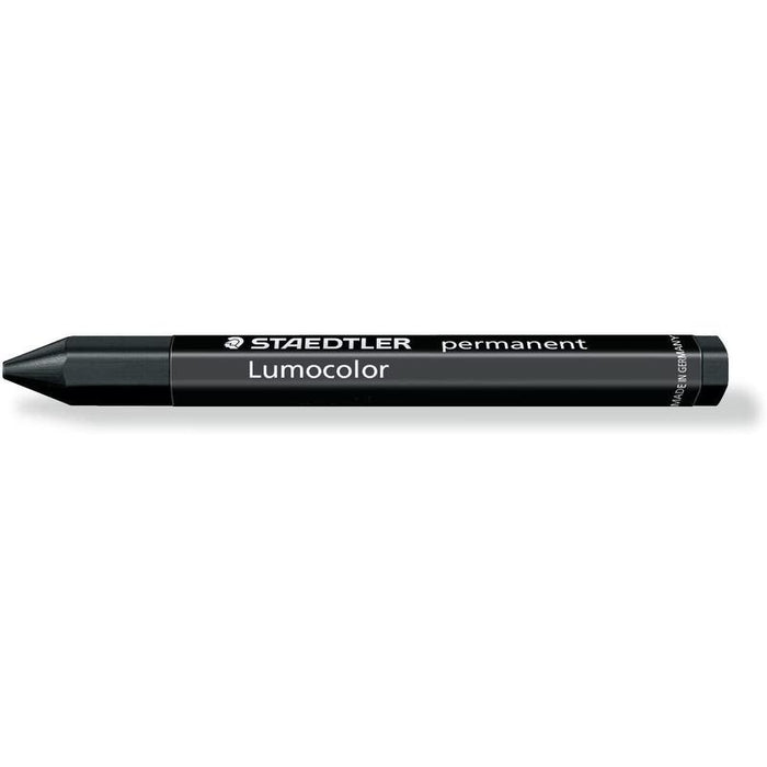 Pack De 12 Unidades Staedtler Lumocolor Permanent Omnigraph 236 Cera Permanente Hexagonal - Resistente Al Agua - Diametro 12mm Aprox - Color Negro