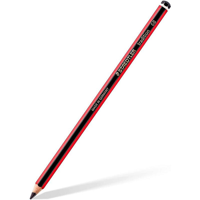 Pack De 12 Unidades Staedtler Tradition 110 Lapiz De Grafito Hexagonal - Mina 6b - Resistencia A La Rotura - Madera Bosques Sostenible