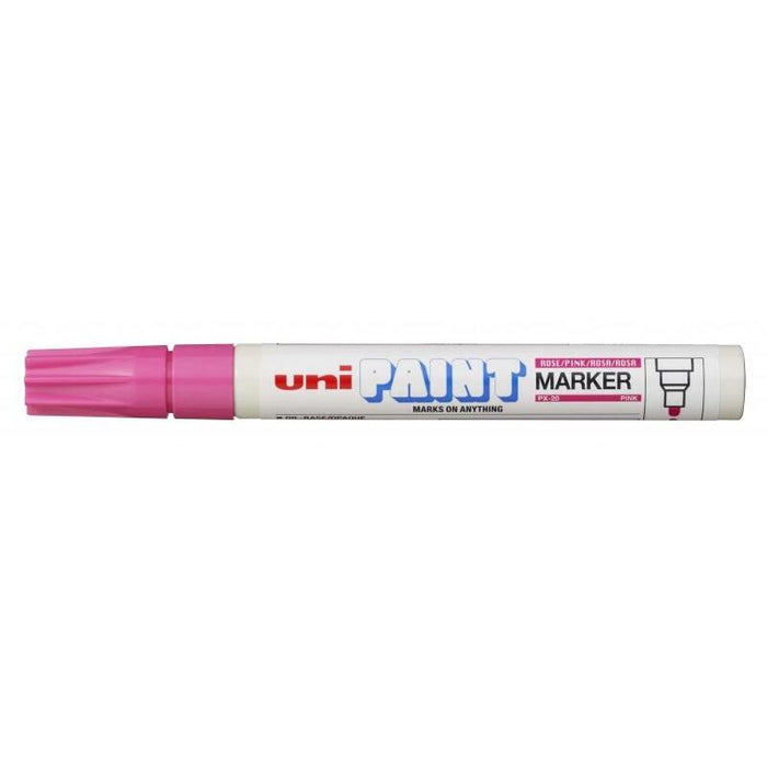 Pack De 12 Unidades Uni-Ball Px-20 Paint Marker - Marcador De Pintura - Punta Acrilica De Bala 2.2-2.8mm - Permanente
