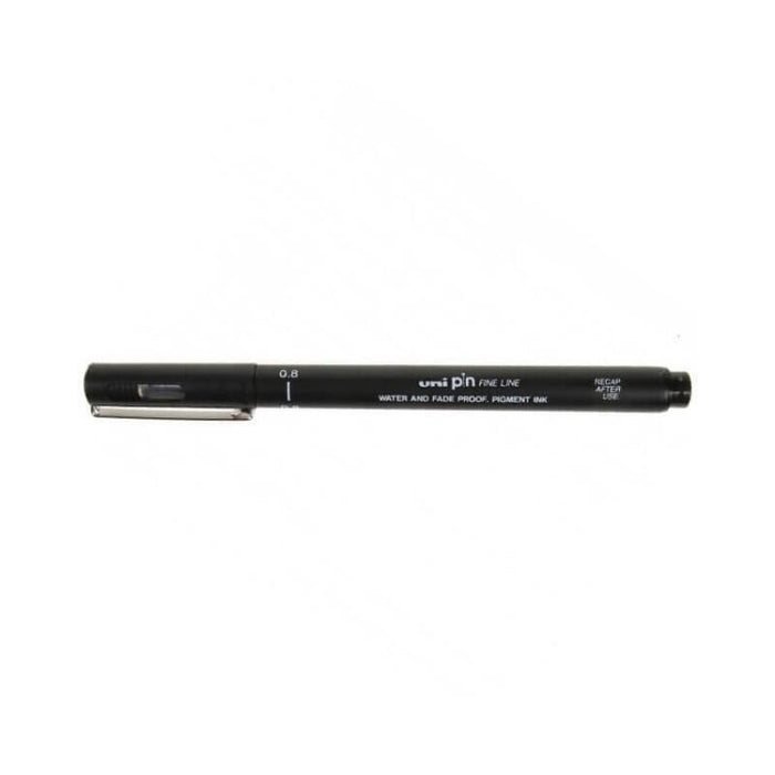 Pack De 12 Unidades Uni-Ball Uni Pin Rotulador Calibrado - Punta Poliacetal De 0.8 Mm. - Tinta Resistente Al Agua Y A