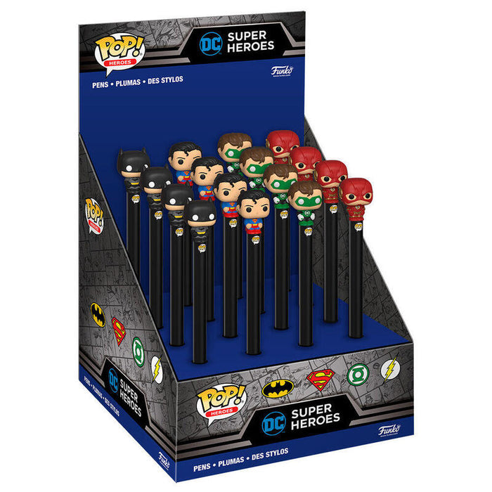 Pack De 16 Unidades - Boligrafos Toppers Dc Comics Surtido