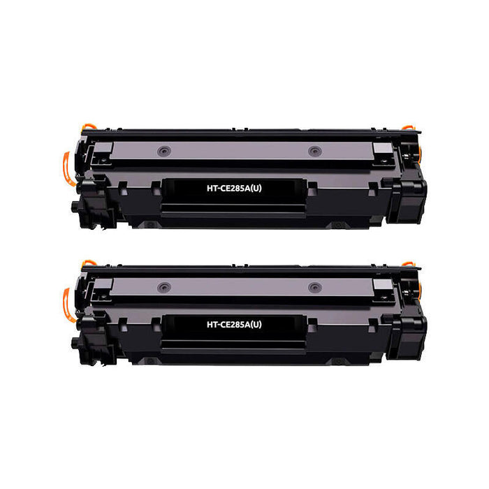 Pack De 2 Toner Compatibles Hp Ce285a 85a / Ce278a / Cb435a / Cb436a Negro - Reemplaza 85a / 78a / 35a / 36a